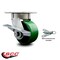 Service Caster 4 Inch Kingpinless Green Poly on Steel Wheel Caster with Brake and Swivel Lock SCC-KP30S420-PUR-GB-SLB-BSL - alternate 6
